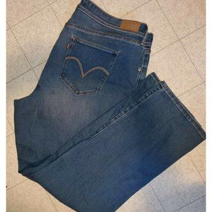 Levi's 512 Straight Leg Perfectly Shaping Stretch Denim Jeans Size 24 W- 42 x 32